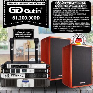 BỘ DÀN KARAOKE GUTIN GERMANY COMPO-PRO GP2022-S02